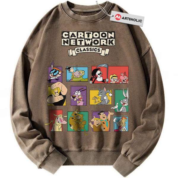 Alternative view of Cartoon Netword 90's Sweatshirt, Animated Sweatshirt, Vintage Sweater