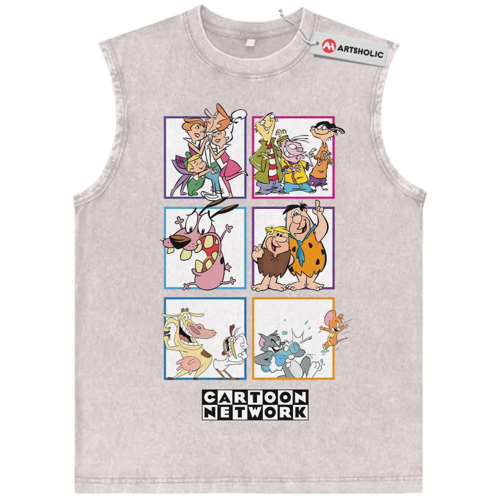 Alternative view of Cartoon Network Tank Top, Animated Tank Top, Vintage Tank Top