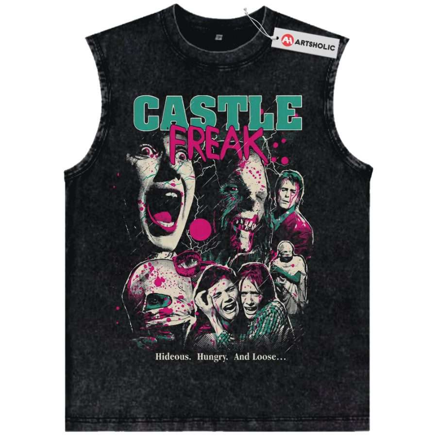 Alternative view of Castle Freak Tank Top, Halloween Tank Top, Horror Movie Tank Top, Vintage Tank Top