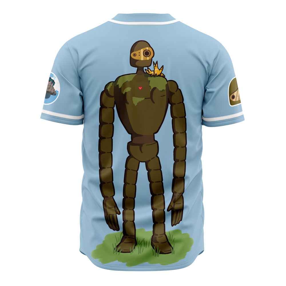 Alternative view of Castle in the Sky Studio Ghibli Baseball Jersey