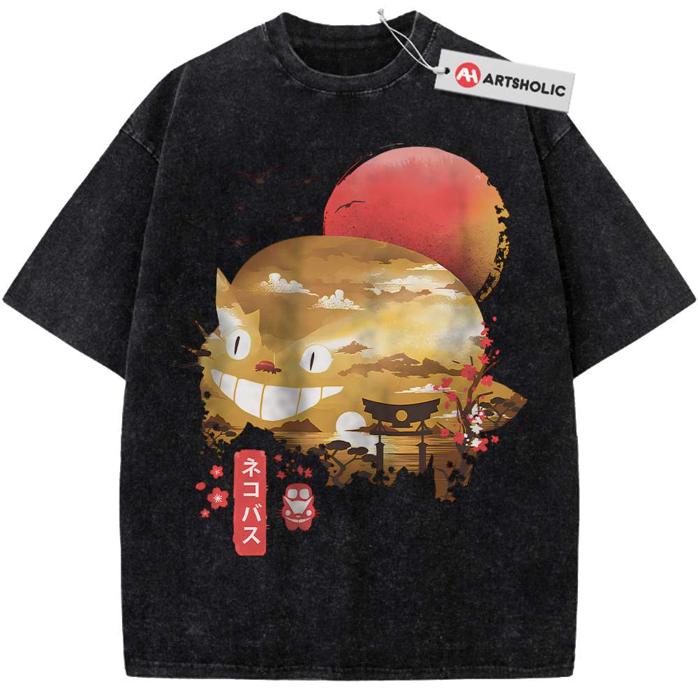 Alternative view of Catbus Shirt, My Neighbor Totoro Shirt, Studio Ghibli Shirt, Anime Shirt, Vintage Tee