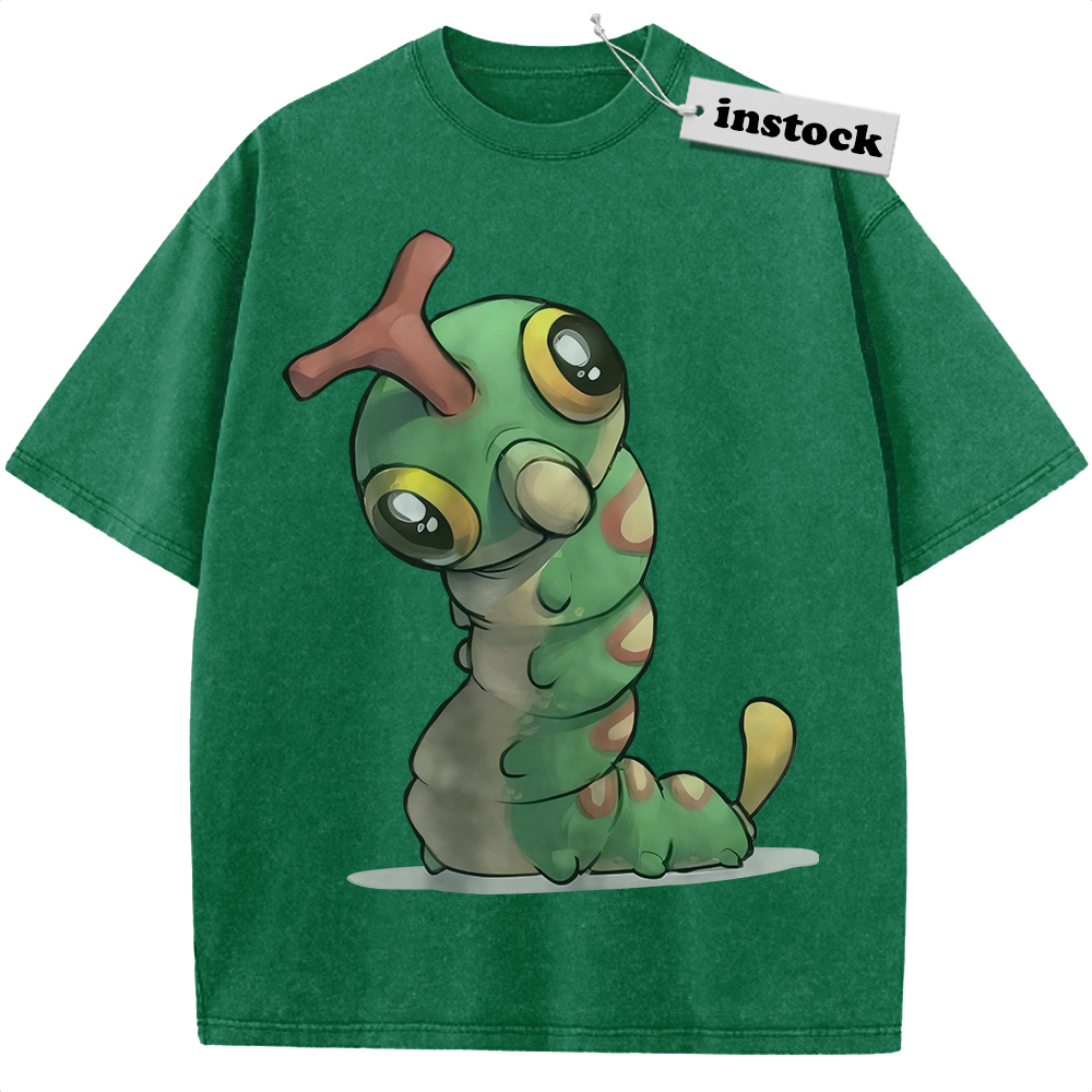 Caterpie Shirt, Pokemon Shirt, PKM Shirt, Anime Shirt, Vintage Tee