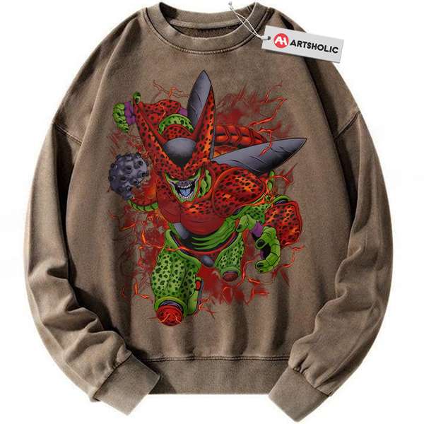 Alternative view of Cell Max Sweatshirt, Dragon Ball Sweatshirt, DBZ Sweatshirt, Anime Sweatshirt, Vintage Sweater