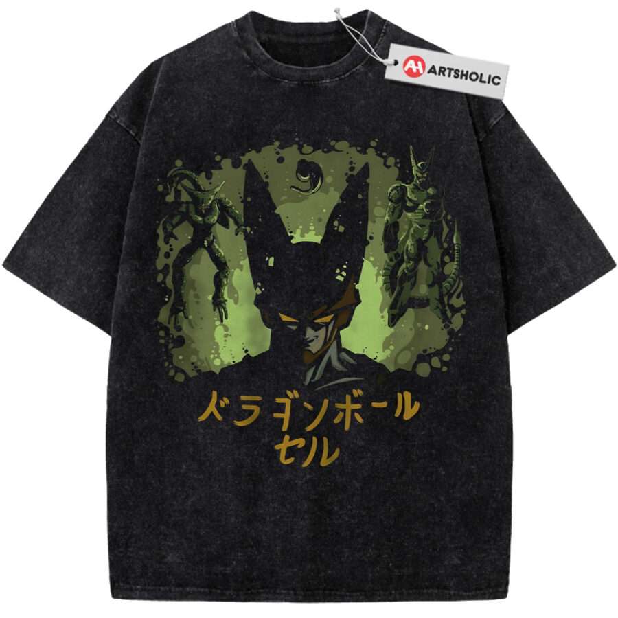 Alternative view of Cell Shirt, Dragon Ball Shirt, DBZ Shirt, Anime Shirt, Vintage T-Shirt
