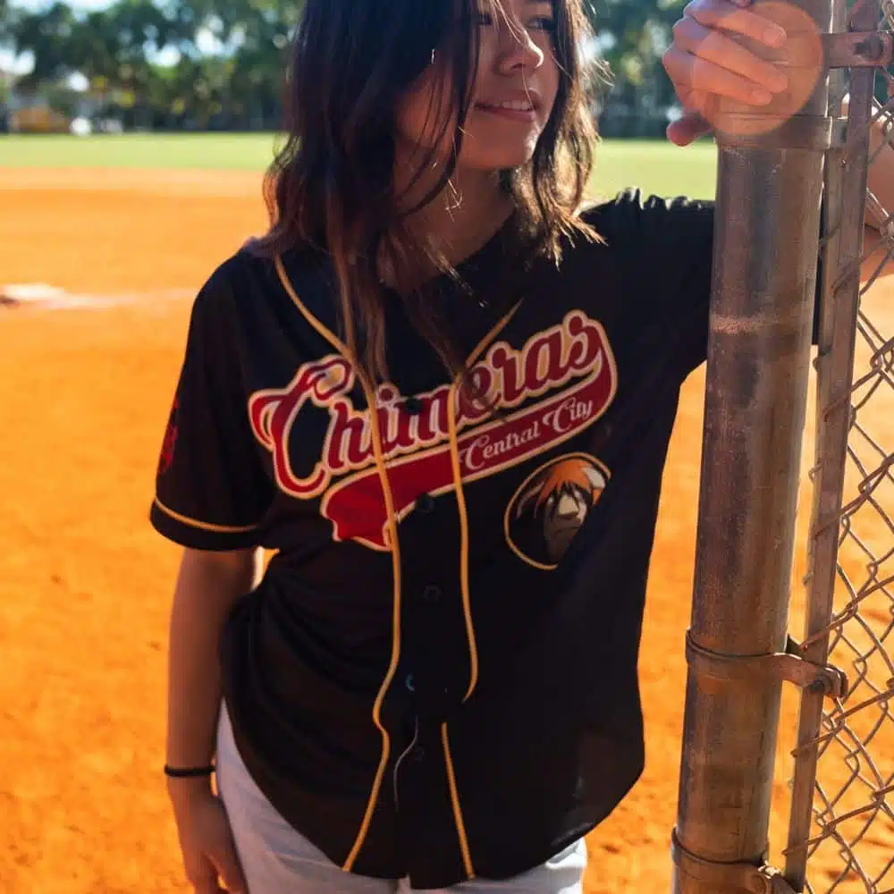 Alternative view of Central City Chimeras Fullmetal Alchemist Baseball Jersey