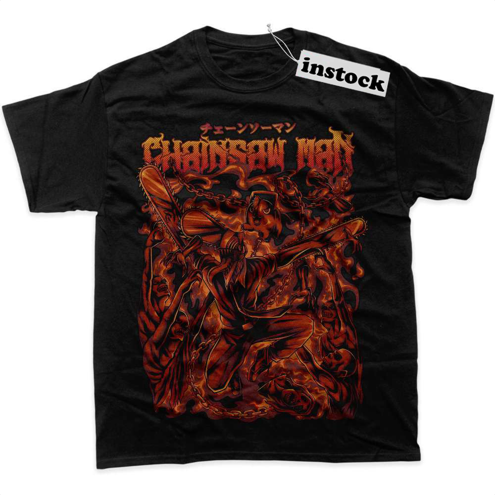 Chainsaw Man Shirt. Anime Shirt, Graphic Tee