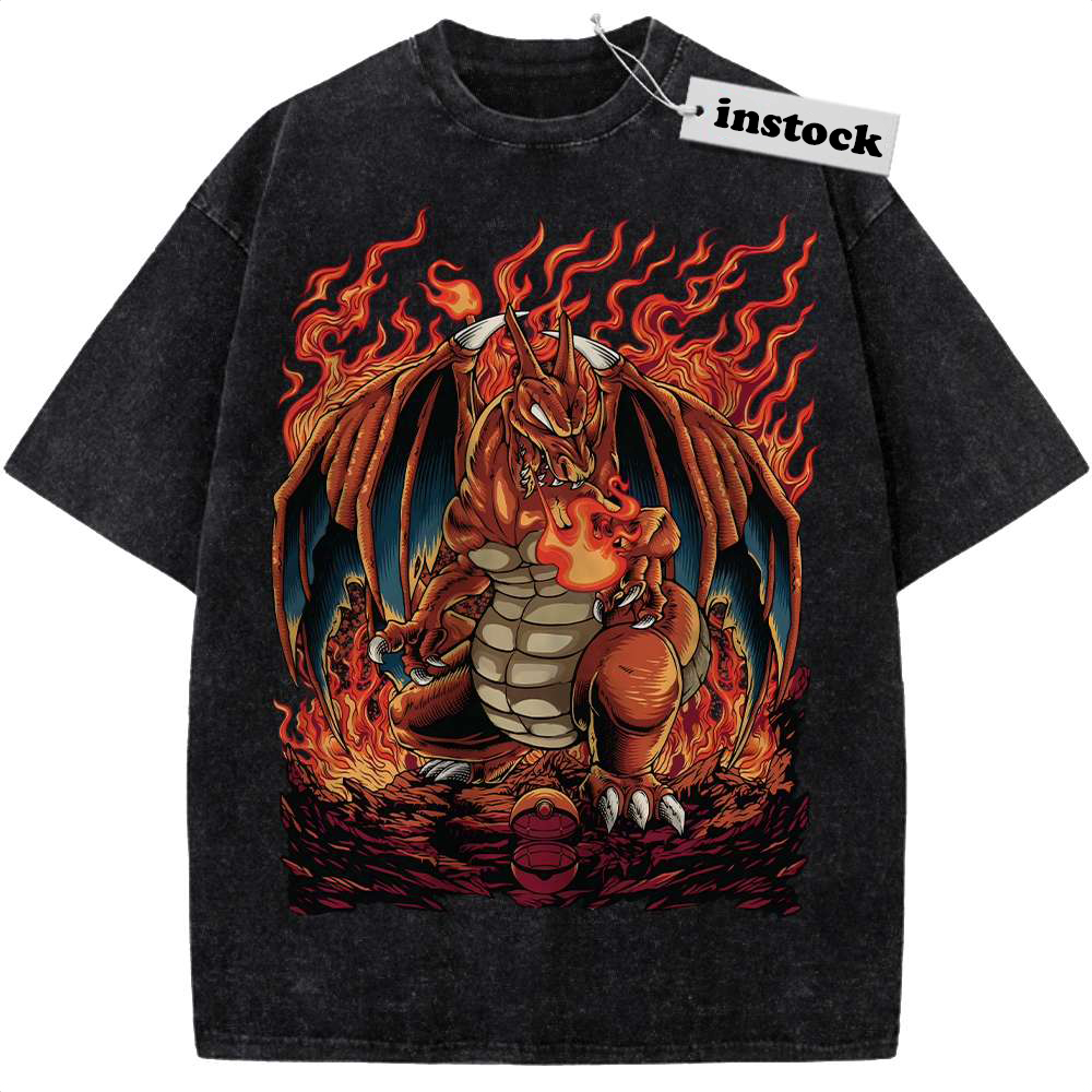 Charizard Shirt, Anime Shirt, Pokemon shirt, Vintage T-Shirt