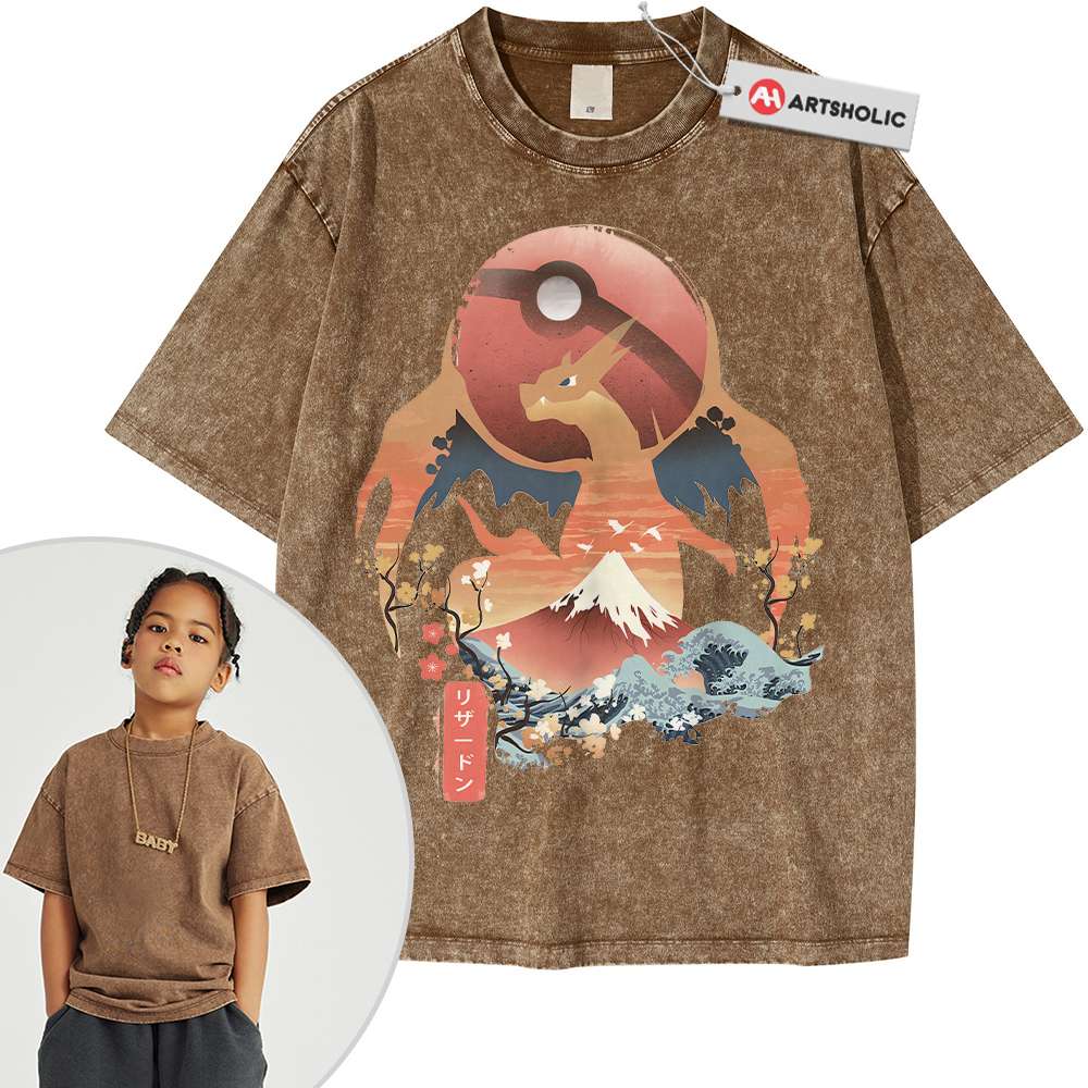 Charizard Shirt For Kids, Pokemon Shirt For Kids, Anime Shirt For Kids, Vintage Tee For Kids