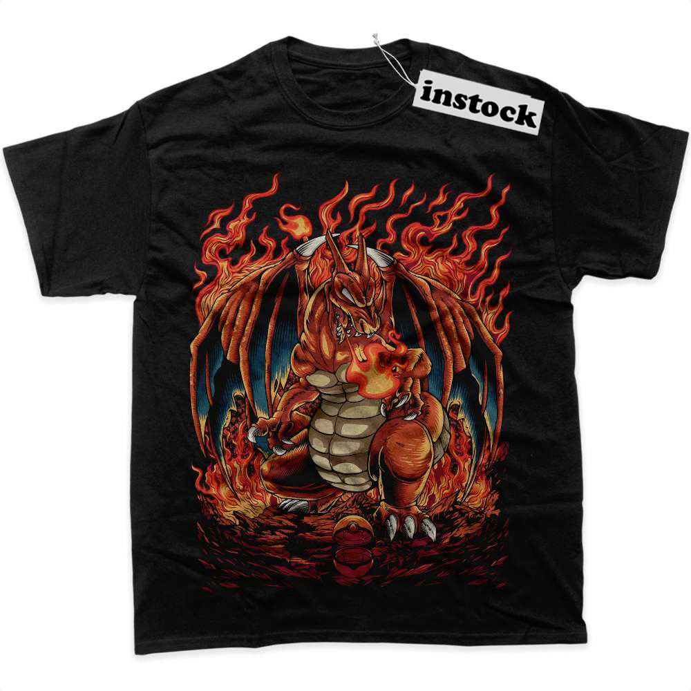 Charizard Shirt, Pokemon Shirt, Anime Shirt, Graphic T-Shirt