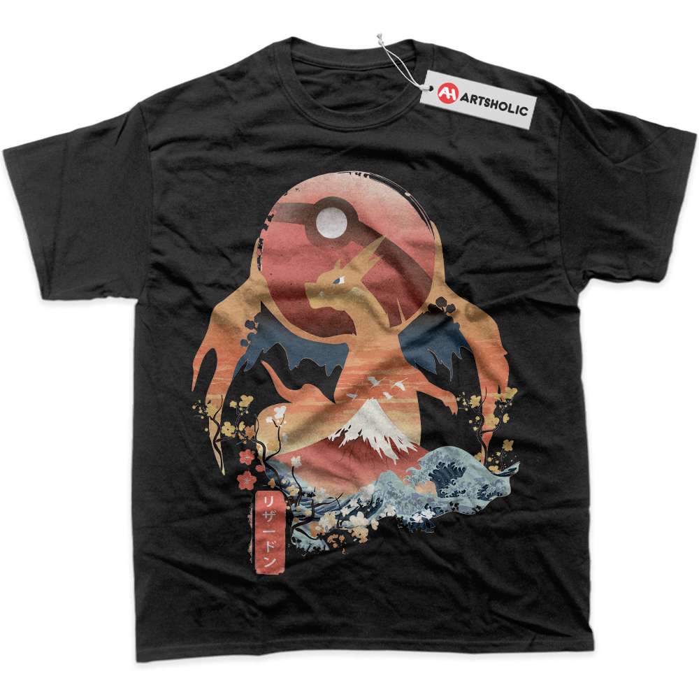 Alternative view of Charizard Shirt, Pokemon Shirt, Anime Shirt, Graphic Tee