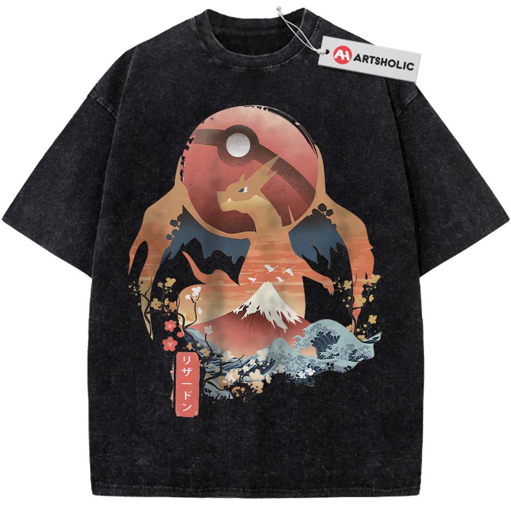 Alternative view of Charizard Shirt, Pokemon shirt, Anime Shirt, Vintage Tee