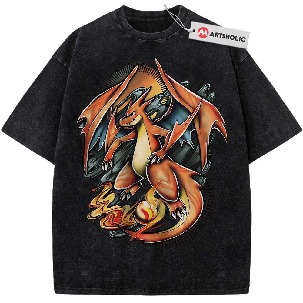 Alternative view of Charizard Shirt, Pokemon shirt, Anime Shirt, Vintage Tee