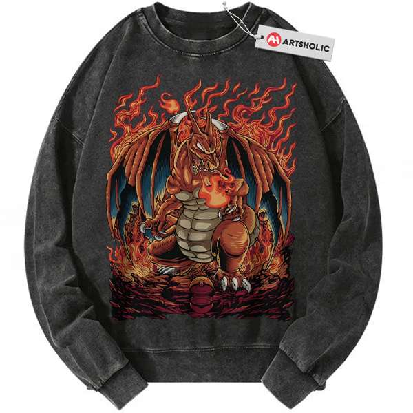 Charizard Sweatshirt, Pokemon Sweatshirt, Anime Sweatshirt, Vintage Sweatshirt