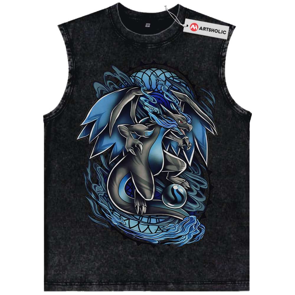 Charizard Tank Top, Pokemon Tank Top, Anime Tank Top, Vintage Tank Top