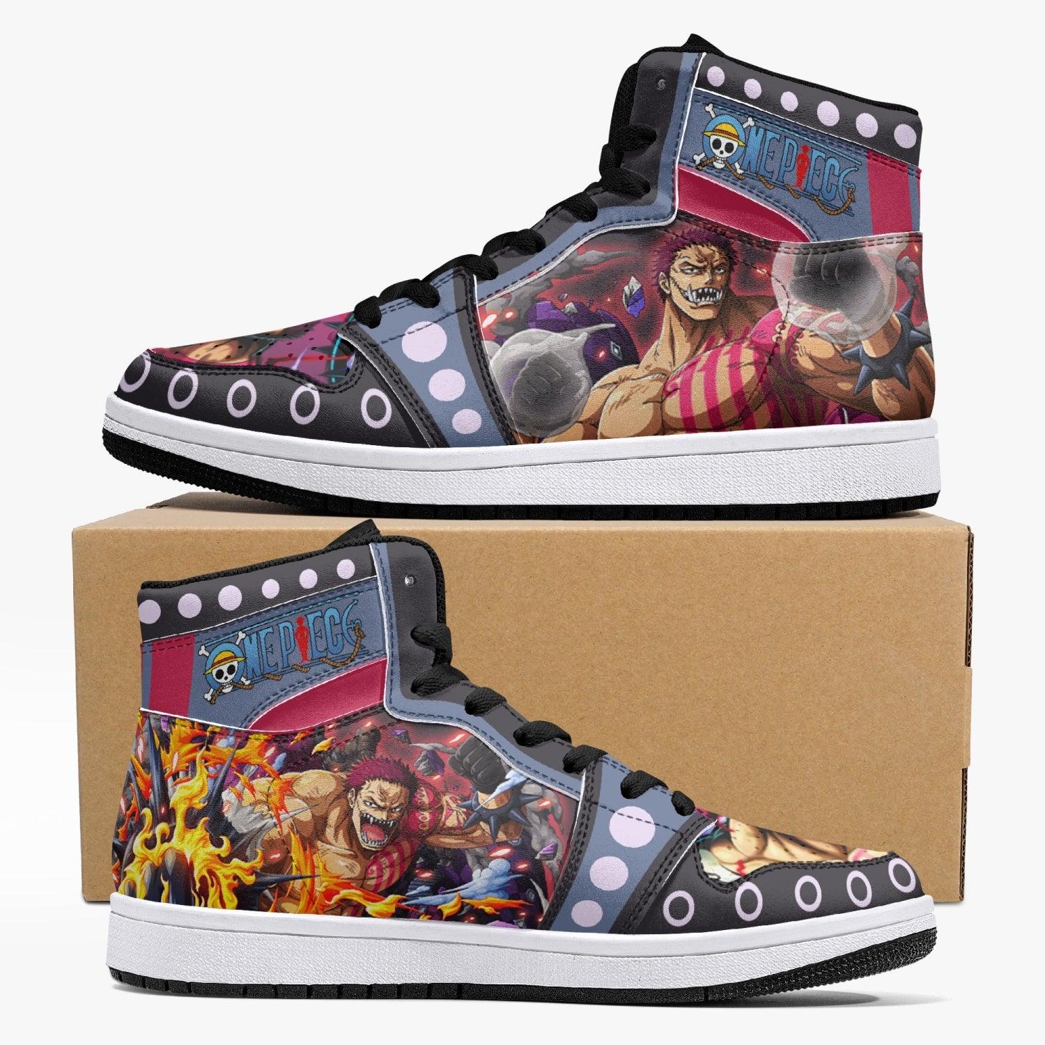 Charlotte Katakuri Awakening One Piece Custom Sneaker Mid 1 Basketball Shoes - Otaku Hall