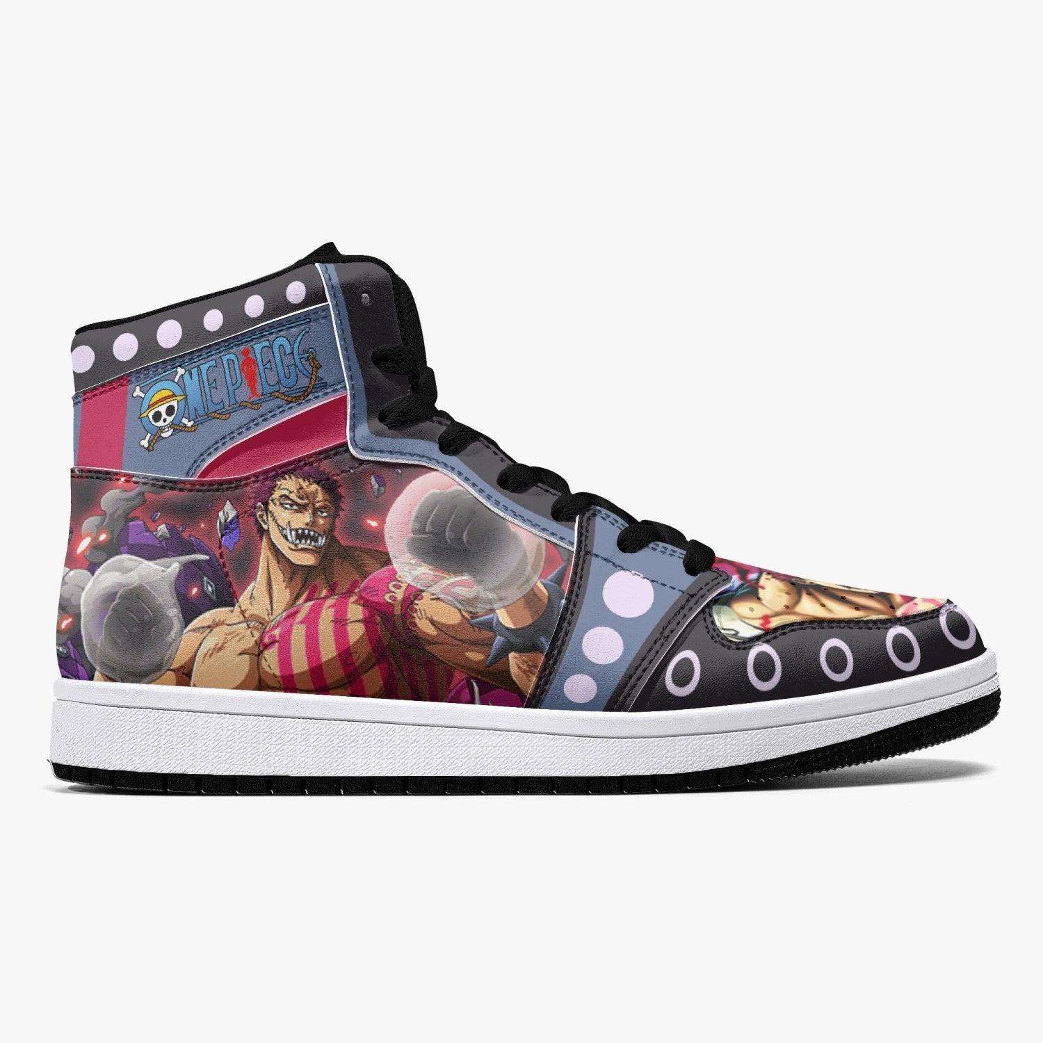 Alternative view of Charlotte Katakuri Awakening One Piece Custom Sneaker Mid 1 Basketball Shoes - Otaku Hall