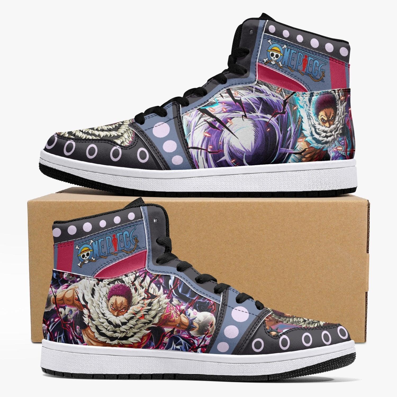 Charlotte Katakuri One Piece Custom Sneaker Mid 1 Basketball Shoes - Otaku Hall