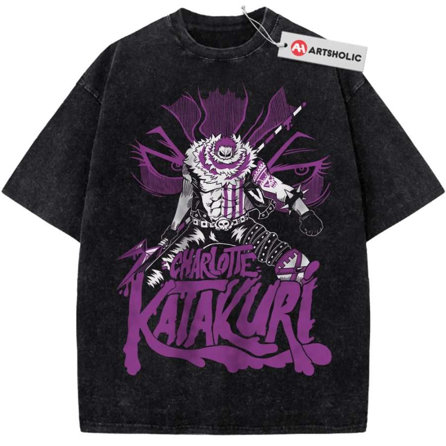 Alternative view of Charlotte Katakuri Shirt, One Piece Shirt, Anime Shirt, Vintage Tee