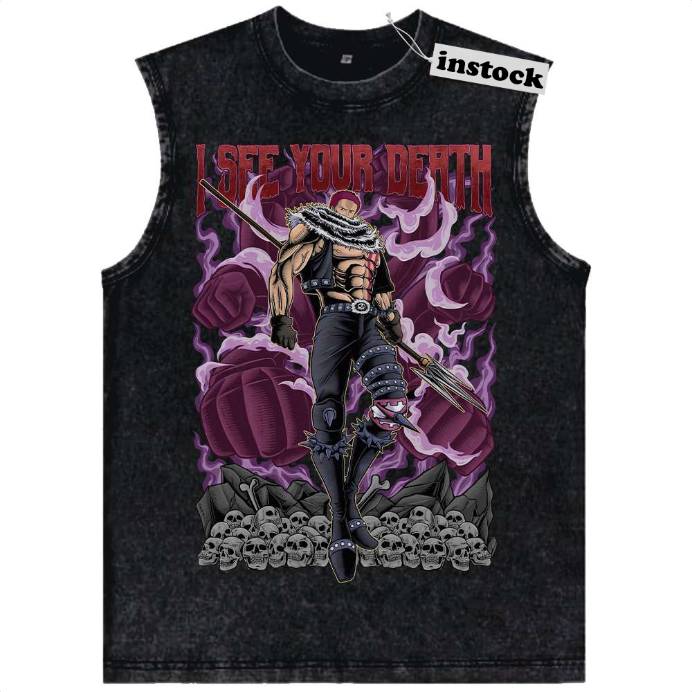 Charlotte Katakuri Tank Top, One Piece Tank Top, Anime Tank Top, Vintage Tank Top
