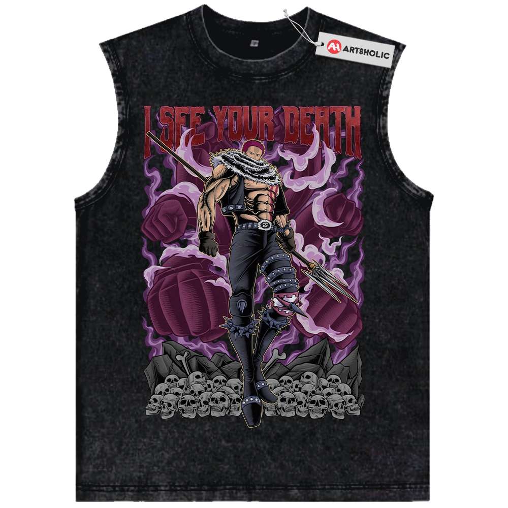 Charlotte Katakuri Tank Top, One Piece Tank Top, Anime Tank Top, Vintage Tank Top