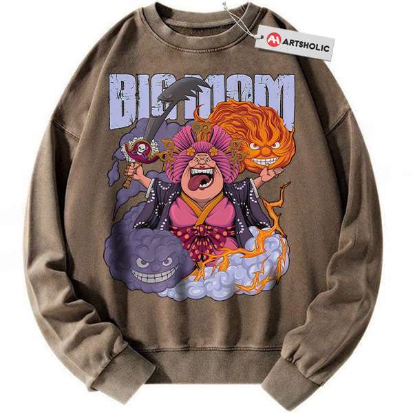 Alternative view of Charlotte Linlin Sweatshirt, Big Mom Sweatshirt, One Piece Sweatshirt, Anime Sweatshirt, Vintage Sweater