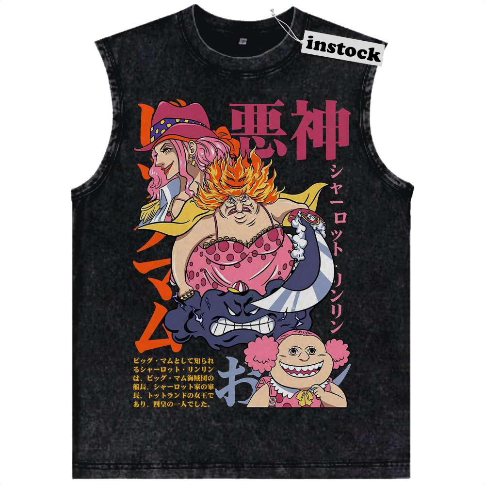 Charlotte Linlin Tank Top, Big Mom Tank Top, One Piece Tank Top, Anime Tank Top, Vintage Tank Top