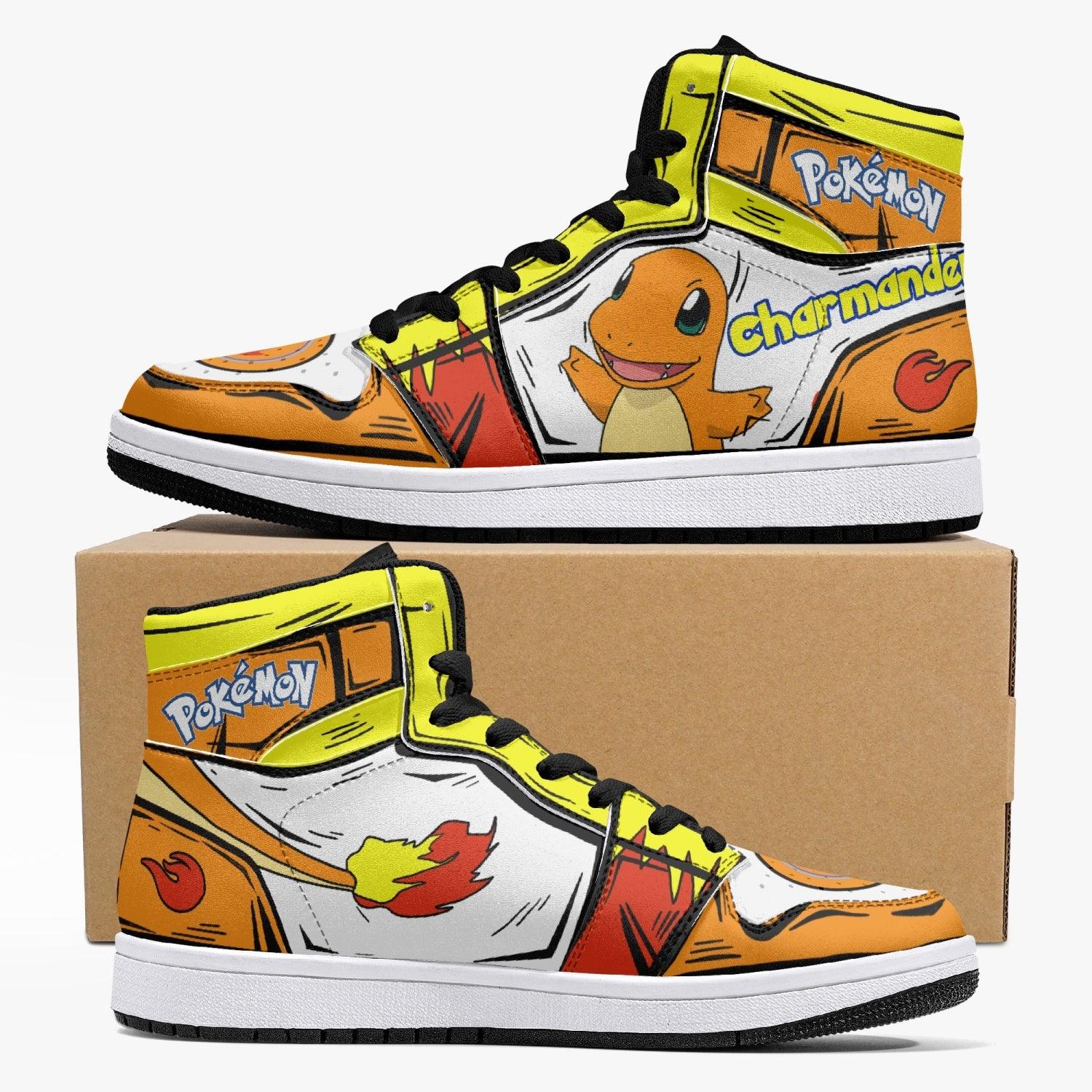 Charmander Pokemon Custom Sneaker Mid 1 Basketball Shoes - Otaku Hall