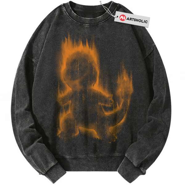 Charmander Sweatshirt, Pokemon Sweatshirt, Anime Sweatshirt, Vintage Sweatshirt