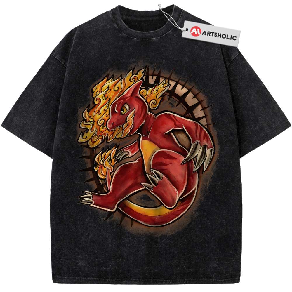 Alternative view of Charmeleon Shirt, Pokemon shirt, Anime Shirt, Vintage T-Shirt