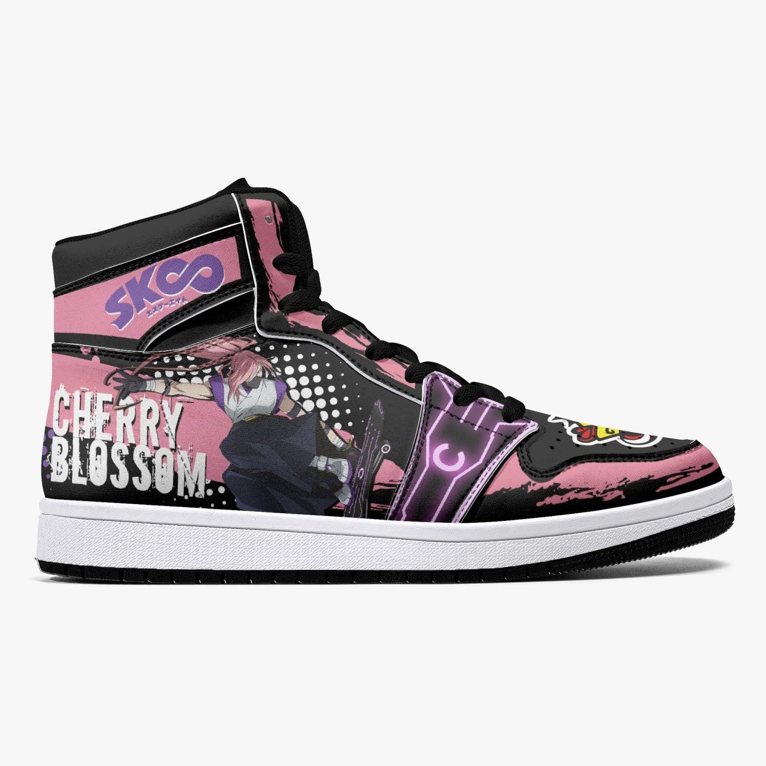Alternative view of Cherry Blossom SK8 the Infinity Custom Sneaker Mid 1 Basketball Shoes - Otaku Hall
