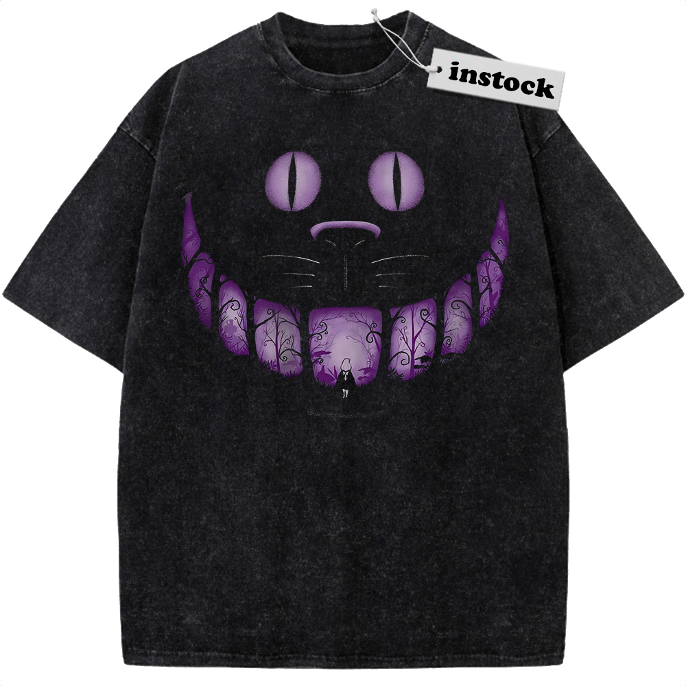 Cheshire Cat Shirt, Alice's Adventures in Wonderland Shirt, Anime Shirt, Vintage T-Shirt