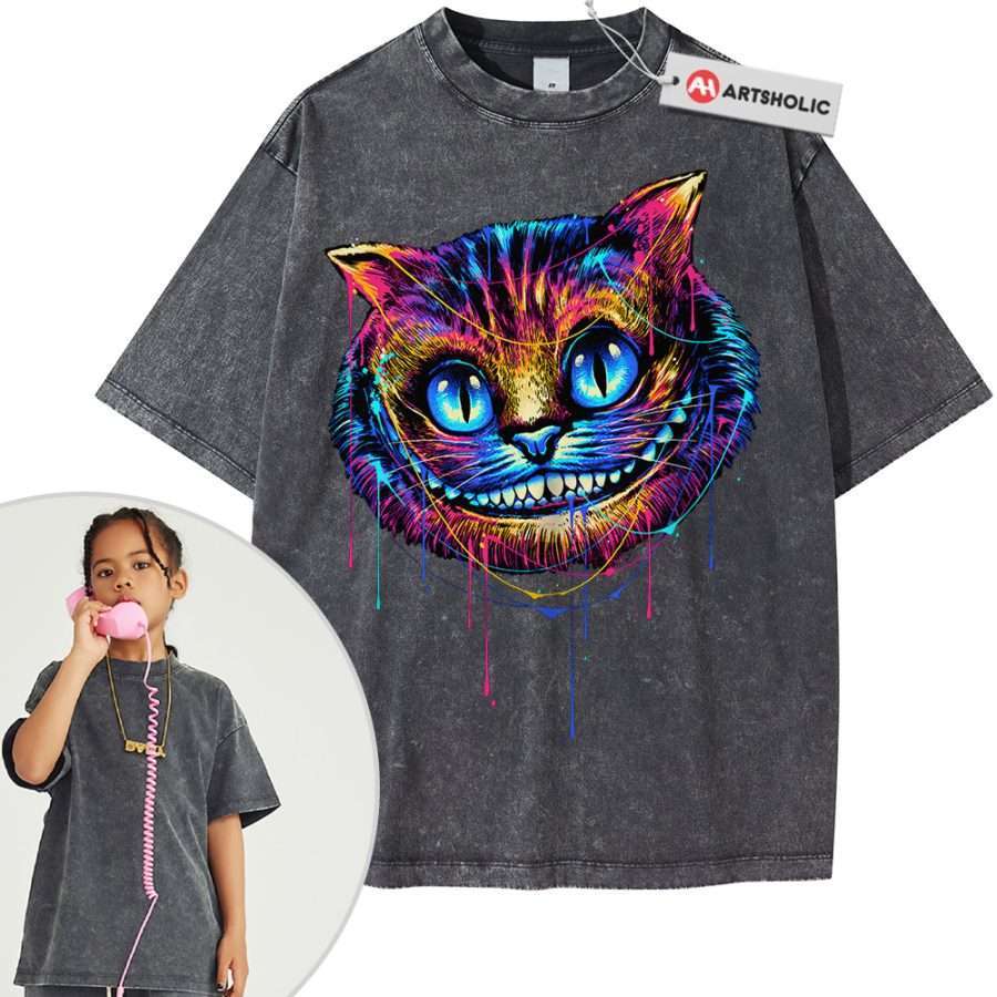 Cheshire Cat Shirt For Kids, Alice's Adventures in Wonderland Shirt For Kids, Animated Shirt For Kids, Vintage T-Shirt For Kids - Image 11