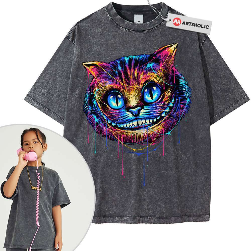 Cheshire Cat Shirt For Kids, Alice's Adventures in Wonderland Shirt For Kids, Animated Shirt For Kids, Vintage T-Shirt For Kids - Image 6
