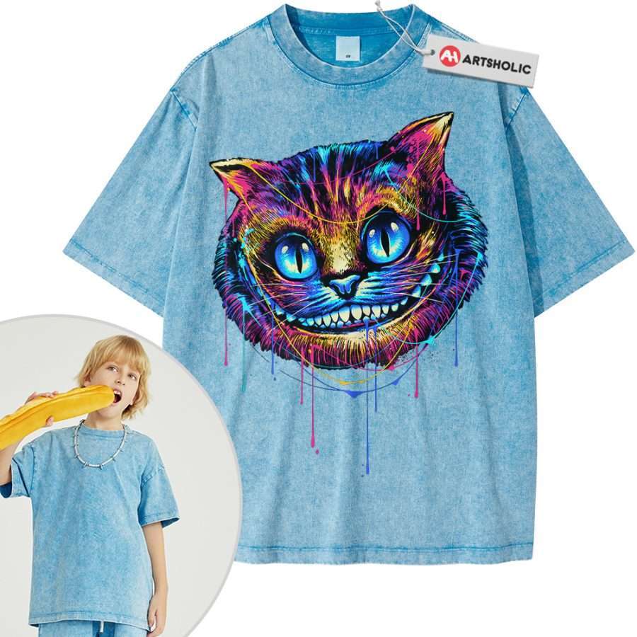 Cheshire Cat Shirt For Kids, Alice's Adventures in Wonderland Shirt For Kids, Animated Shirt For Kids, Vintage T-Shirt For Kids - Image 8