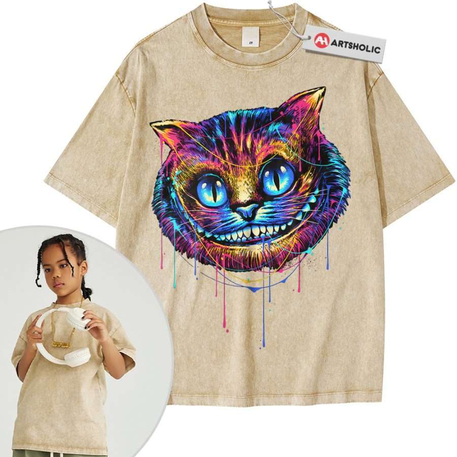 Cheshire Cat Shirt For Kids, Alice's Adventures in Wonderland Shirt For Kids, Animated Shirt For Kids, Vintage T-Shirt For Kids - Image 12