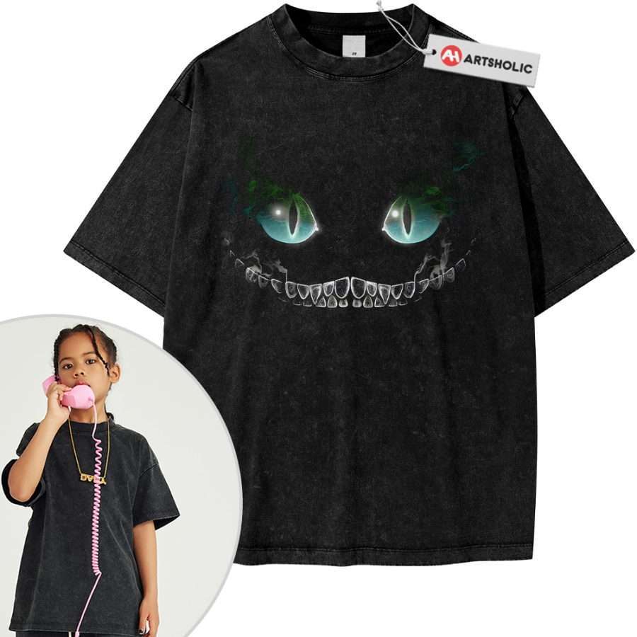 Alternative view of Cheshire Cat Shirt For Kids, Alice's Adventures in Wonderland Shirt For Kids, Animated Shirt For Kids, Vintage Tee For Kids