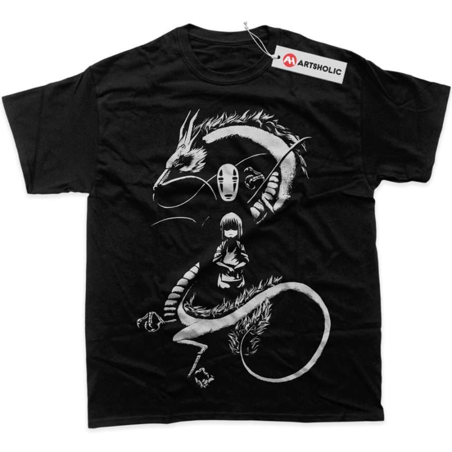 Alternative view of Chihiro and Haku Shirt, Spirited Away Shirt, Studio Ghibli Shirt, Anime Shirt, Graphic Tee