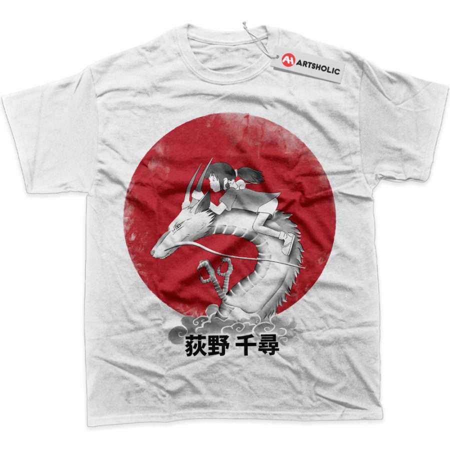 Alternative view of Chihiro and Haku Shirt, Spirited Away Shirt, Studio Ghibli Shirt, Anime Shirt, Graphic Tee