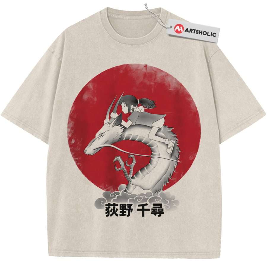 Alternative view of Chihiro and Haku Shirt, Spirited Away Shirt, Studio Ghibli Shirt, Anime Shirt, Vintage Tee