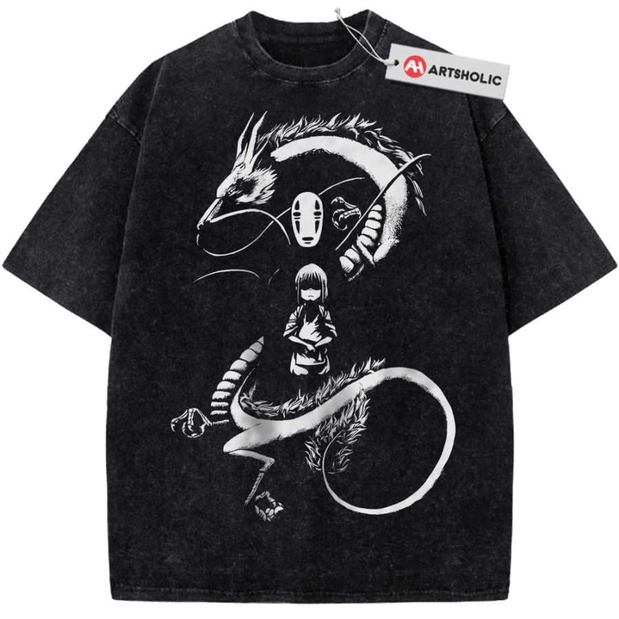Alternative view of Chihiro and Haku Shirt, Spirited Away Shirt, Studio Ghibli Shirt, Anime Shirt, Vintage Tee