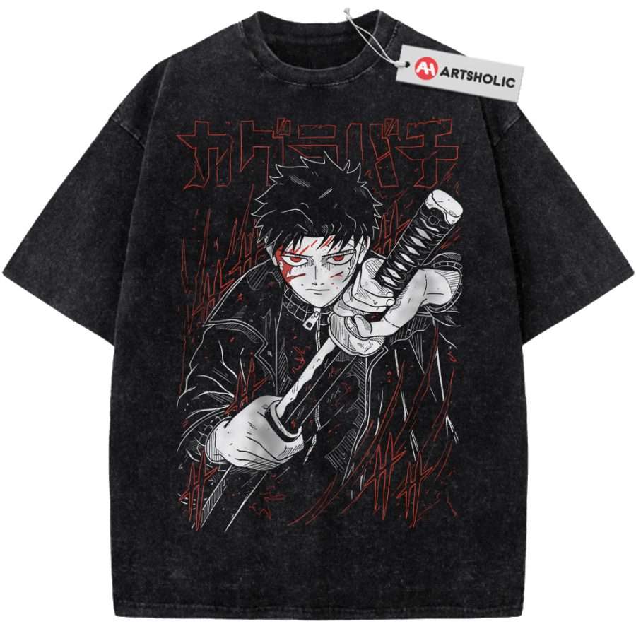 Alternative view of Chihiro Rokuhira Shirt, Kagurabachi Shirt, Anime Shirt, Vintage T-Shirt