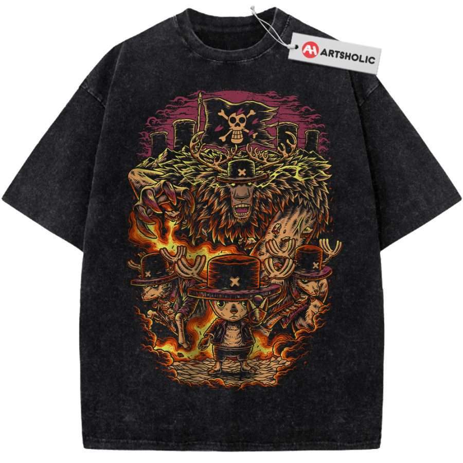 Alternative view of Chopper Shirt, One Piece Shirt, Anime Shirt, Vintage T-Shirt