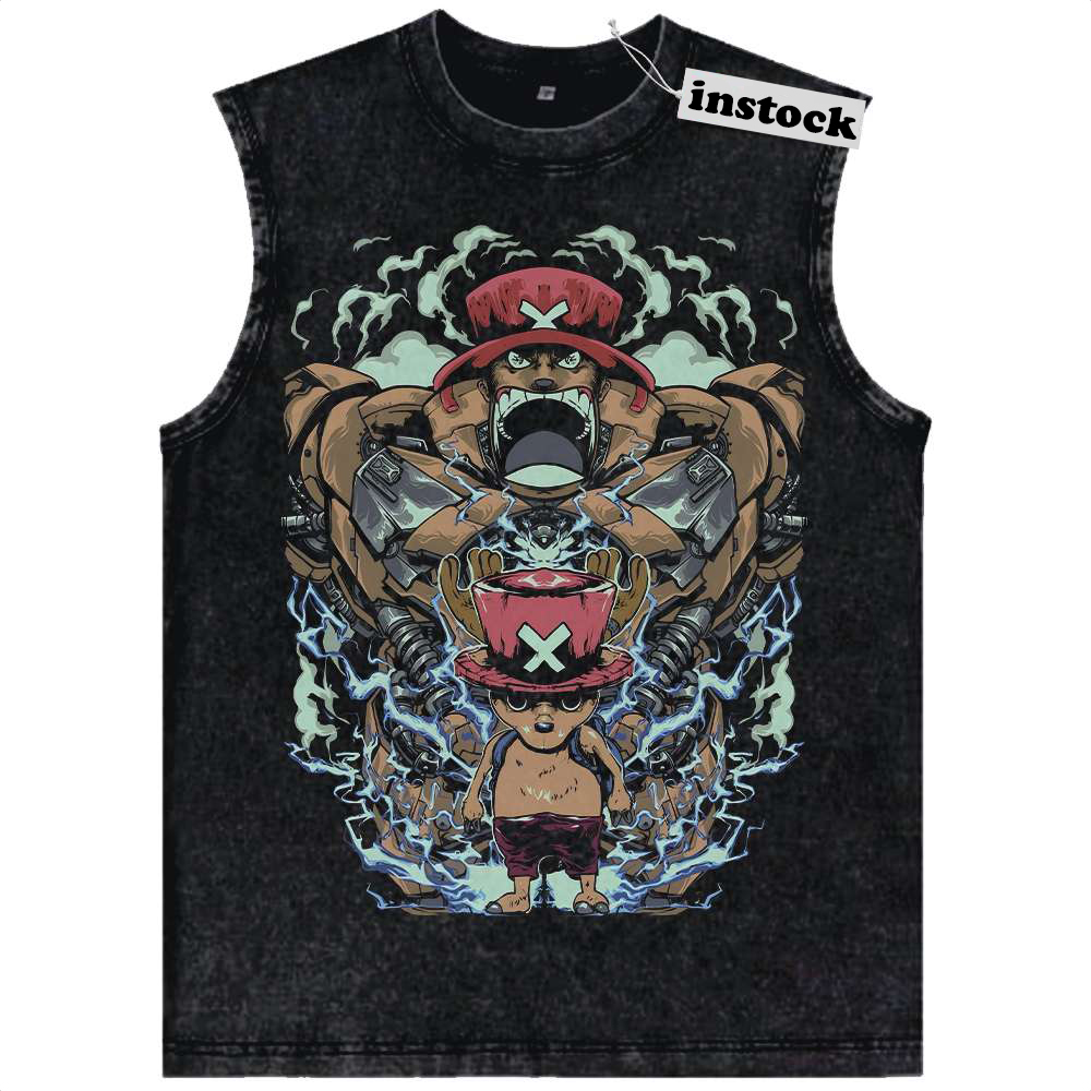 Chopper Tank Top, One Piece Tank Top, Anime Tank Top, Vintage Tank Top