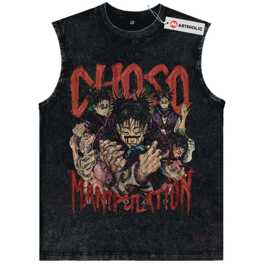 Alternative view of Choso Tank Top, Jujutsu Kaisen Tank Top, Anime Tank Top, Vintage Tank Top
