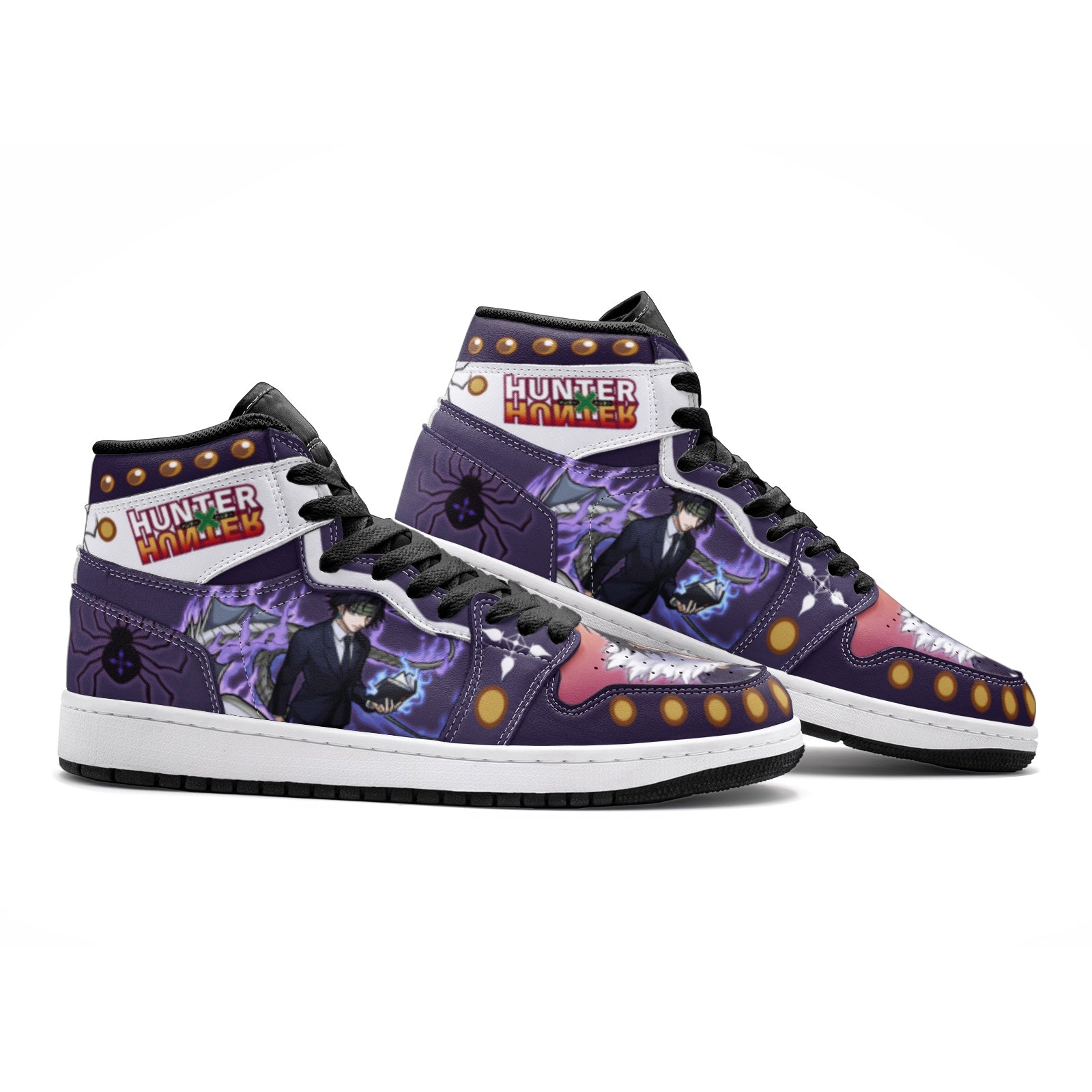 Chrollo Hunter V2 Custom Sneaker Mid 1 Basketball Shoes - Otaku Hall