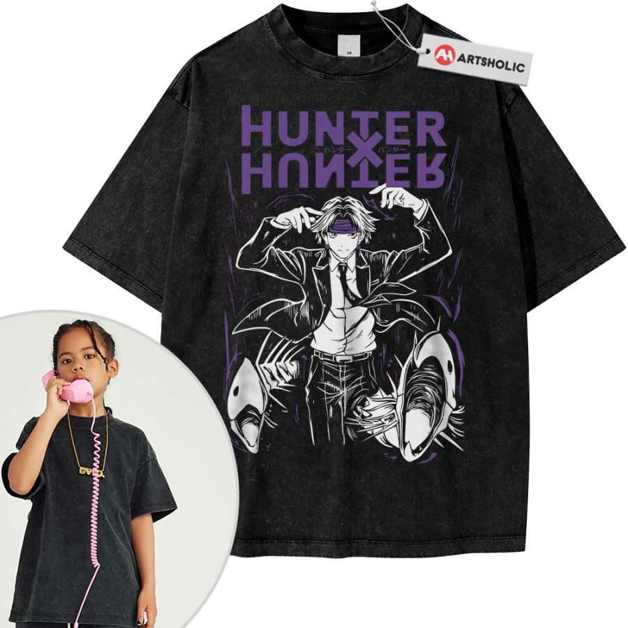 Alternative view of Chrollo Lucilfer Shirt For Kids, Hunter x Hunter Shirt For Kids, HxH Shirt For Kids, Anime Shirt For Kids, Vintage T-Shirt For Kids