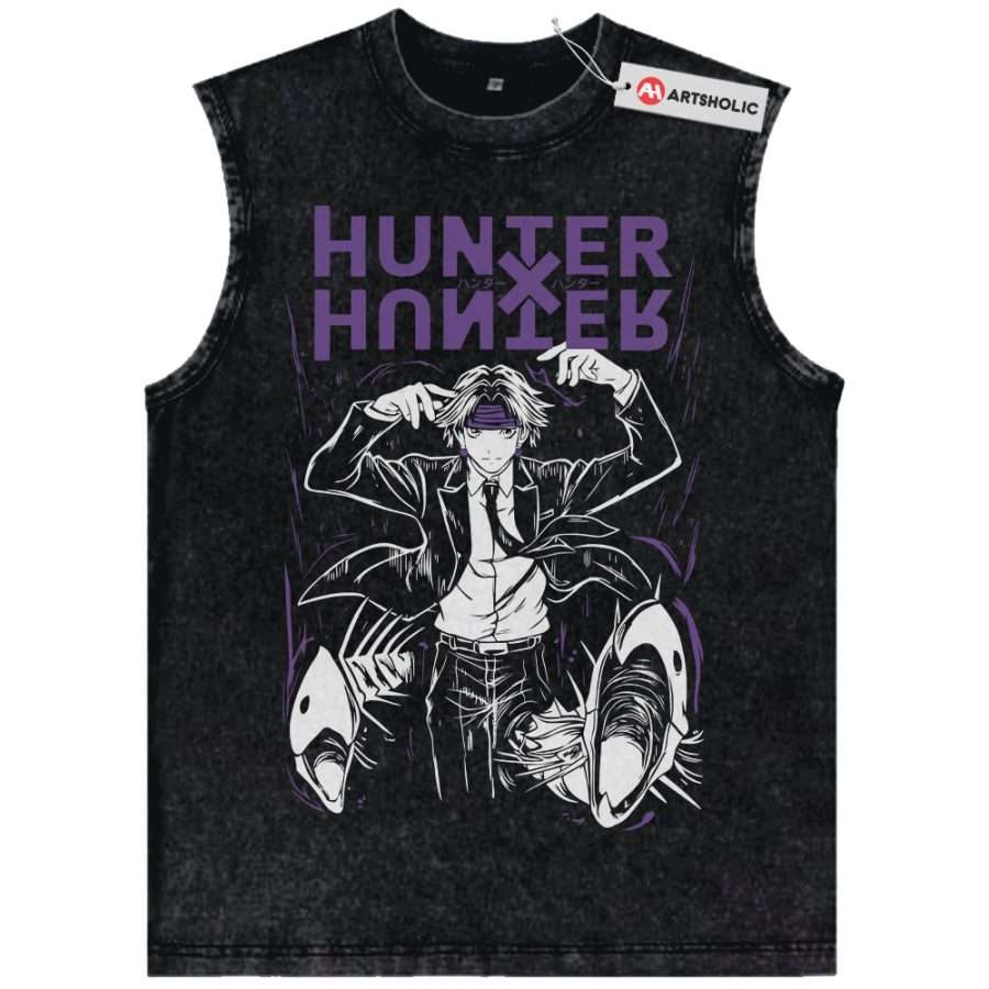 Alternative view of Chrollo Lucilfer Tank Top, Hunter x Hunter Tank Top, HxH Tank Top, Anime Tank Top, Vintage Tank Top