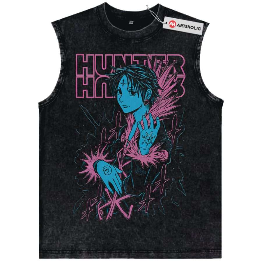 Alternative view of Chrollo Lucilfer Tank Top, Hunter x Hunter Tank Top, HxH Tank Top, Anime Tank Top, Vintage Tank Top