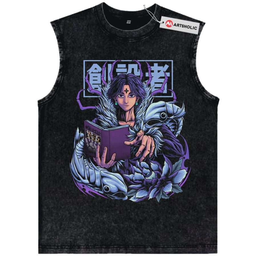 Alternative view of Chrollo Lucilfer Tank Top, Hunter x Hunter Tank Top, HxH Tank Top, Anime Tank Top, Vintage Tank Top