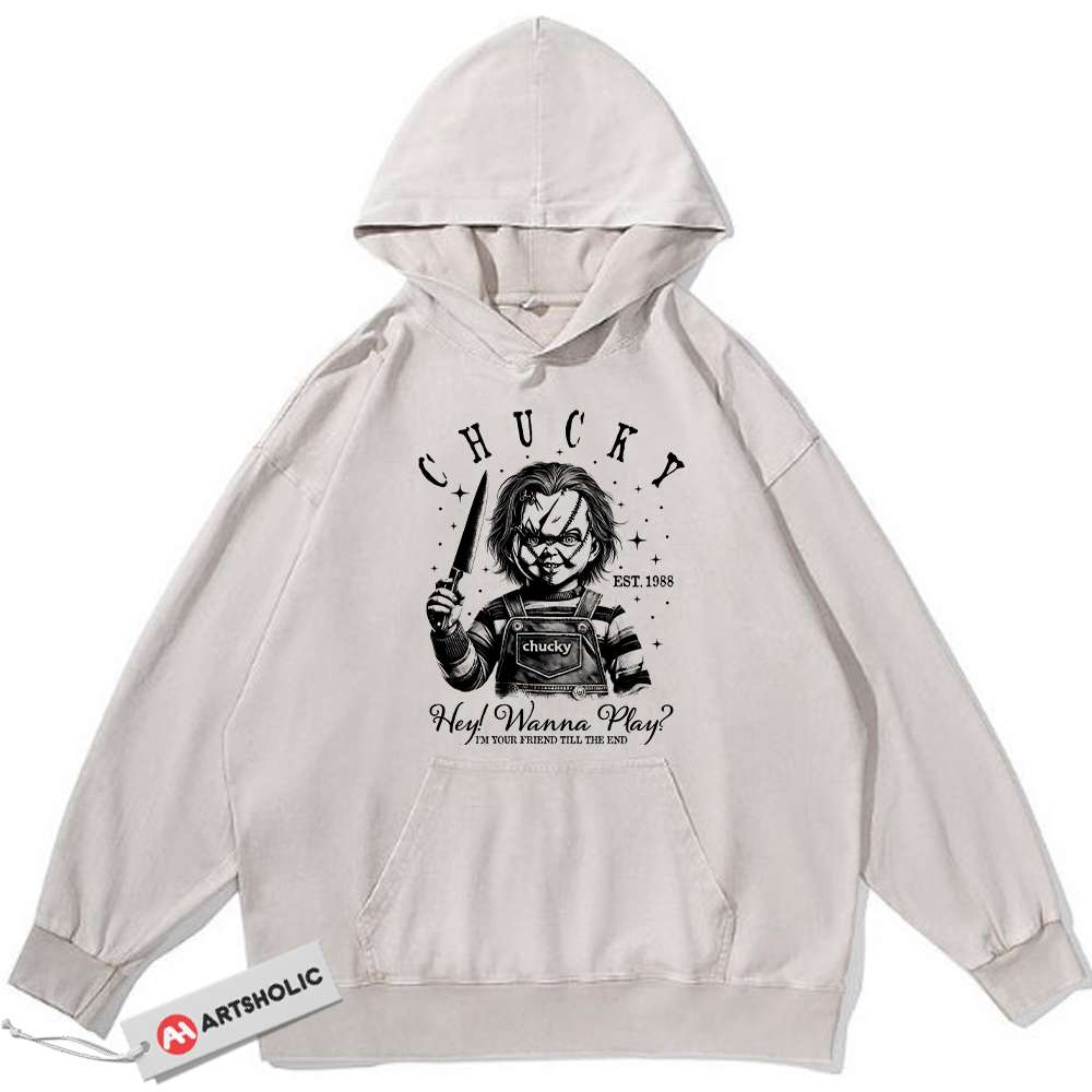 Chucky Hoodie, Child's Play Hoodie, Halloween Hoodie, Horror Hoodie, Vintage Hoodie